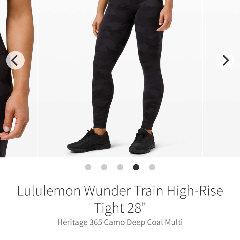 lululemon athletica Wunder Train High-Rise Leggings - Deep Coal Camo